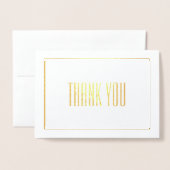 Carte Dorée Merci (Devant avec enveloppe)