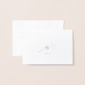 Carte Dorée Merci (Devant avec enveloppe)