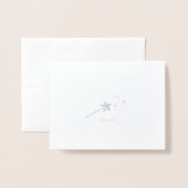 Carte Dorée Merci (Devant avec enveloppe)
