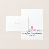 Carte Dorée Merci à des amis de survivants du cancer (Affichage)