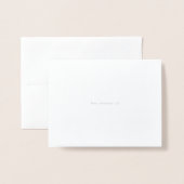 Carte Dorée Merci à huile ÉDITABLE (Derrière avec enveloppe)