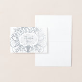 Carte Dorée Merci Arbre Arbre à huile argentée (Affichage)