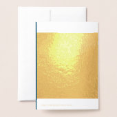 Carte Dorée Merci beaucoup Merci or (Derrière avec enveloppe)
