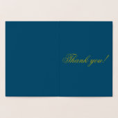 Carte Dorée Merci beaucoup Merci or (Intérieur)