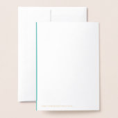Carte Dorée Merci beaucoupMerci (Derrière avec enveloppe)