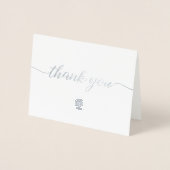 Carte Dorée Merci d'appréciation client personnalisé (Devant)