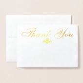 Carte Dorée Merci d'avoir assisté à ma douche nuptiale (Devant avec enveloppe)