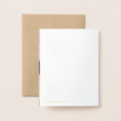 Carte Dorée Merci de chien - Ajouter la photo de la chienne à  (Derrière avec enveloppe)