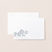 Carte Dorée Merci de football (Derrière avec enveloppe)