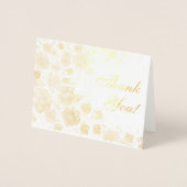 Carte Dorée Merci des fleurs d'or (Devant)