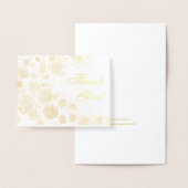 Carte Dorée Merci des fleurs d'or (Affichage)