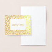 Carte Dorée Merci d'impression Zebra (Affichage)