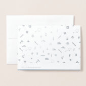 Carte Dorée Merci, Docteur. Red Carnation Luxe (Derrière avec enveloppe)