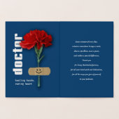 Carte Dorée Merci, Docteur. Red Carnation Luxe (Intérieur)