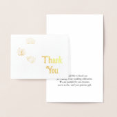 Carte Dorée Merci Fleur de Coton (Affichage)