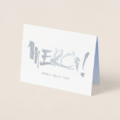 Carte Dorée Merci français merci argent (Devant)