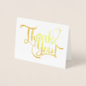 Carte Dorée Merci Gold Foil (Devant)
