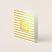 Carte Dorée Merci Gold Glitzy (Devant)