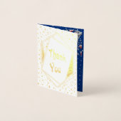 Carte Dorée Merci Imaginaire d'hiver (Devant)