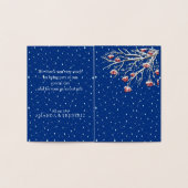 Carte Dorée Merci Imaginaire d'hiver (Intérieur)