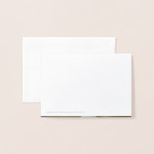 Carte Dorée Merci Mariage (Derrière avec enveloppe)