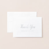 Carte Dorée Merci Mariage (Devant avec enveloppe)