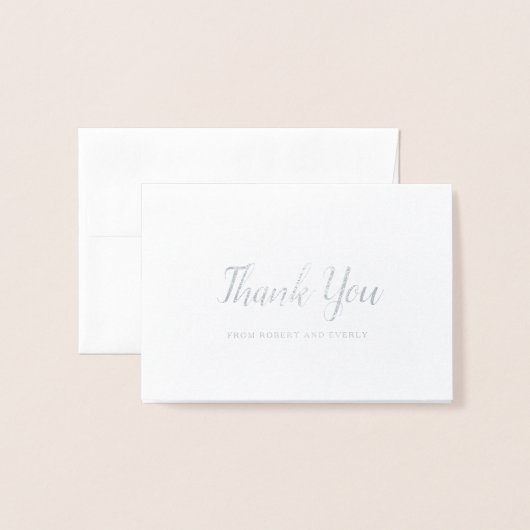 Carte Dorée Merci Mariage (Devant avec enveloppe)