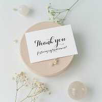 Merci Mariage blanc de Bridesmaid