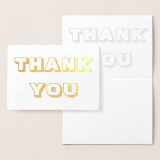 Carte Dorée Merci, Merci, or ou argent (Affichage)