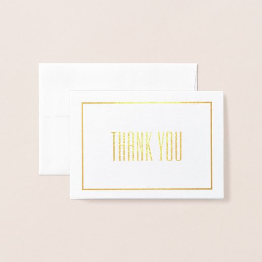 Carte Dorée Merci Mini (Devant avec enveloppe)