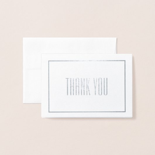 Carte Dorée Merci Mini (Devant avec enveloppe)