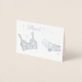 Carte Dorée Merci photo de la Fête des mariées de la Lingerie (Devant)