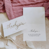 Carte Dorée Merci plié