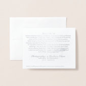 Carte Dorée Merci : pour toutes les occasions (Derrière avec enveloppe)