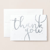 Carte Dorée Merci Silver (Devant avec enveloppe)