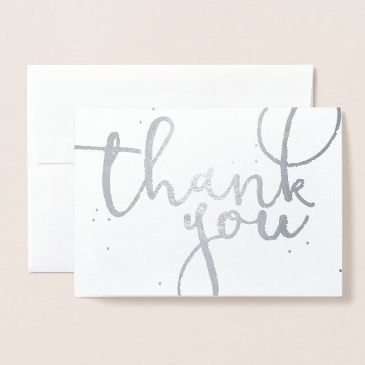 Carte Dorée Merci Silver (Devant avec enveloppe)