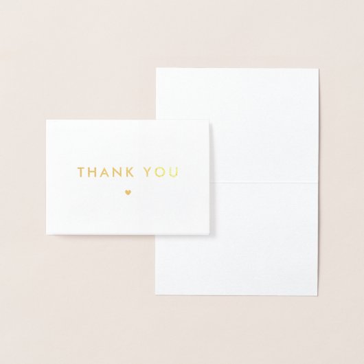 Carte Dorée Merci simple (Affichage)