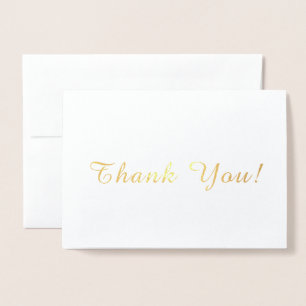 Carte Dorée Merci simple