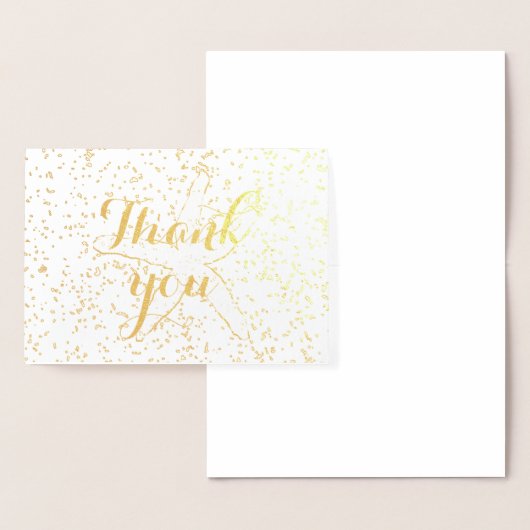 Carte Dorée Merci Starfish Sprinkings Plage chic tendance (Affichage)