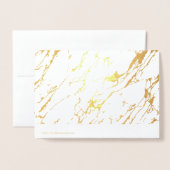 Carte Dorée Merci tant de Gold Foil Grey Card (Derrière avec enveloppe)