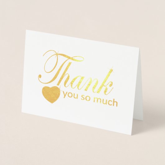 Carte Dorée Merci tellement (Devant)