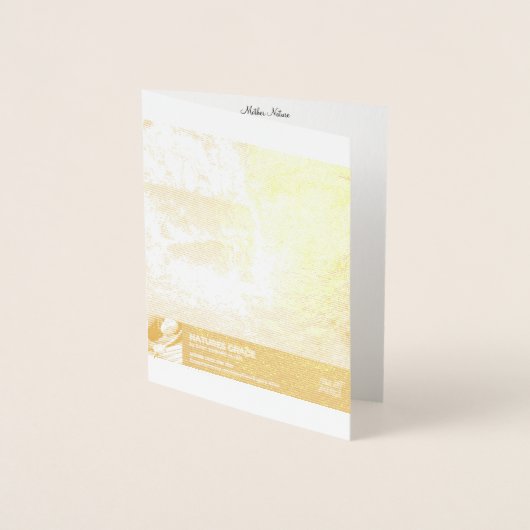 Carte Dorée Mère Nature (Devant)