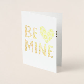 Carte Dorée Mienne Sois Ma Saint-Valentin Impression Cheetah