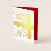 Carte Dorée Mikitiez Christmaseve Northpole expressmail (Devant)