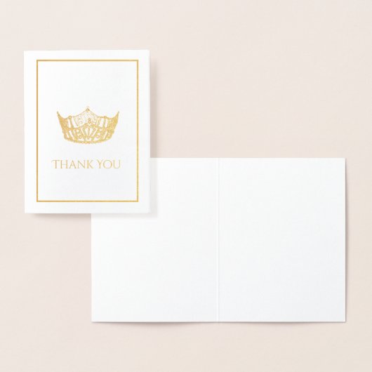 Carte Dorée Miss America Style Crown (Affichage)