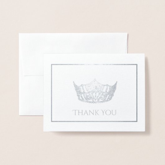 Carte Dorée Miss America Style Crown (Devant avec enveloppe)