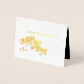 Carte Dorée Miss America style Pageant Orchid Foil Merci (Devant)