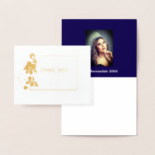 Carte Dorée Miss Mme Ado enfants, concours photo Merci orchidé