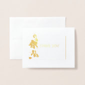 Carte Dorée Miss Mme Ado enfants, concours photo Merci orchidé (Devant avec enveloppe)