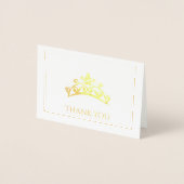 Carte Dorée Miss USA style Pageant Foil Tiara Mini Card (Devant)